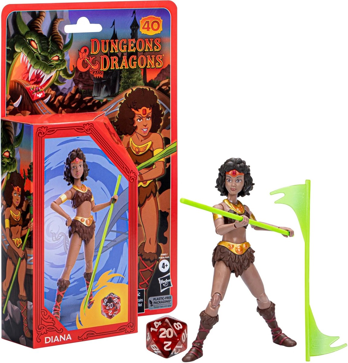 Hasbro donjons dragons figurine diana 15 cm multicolore