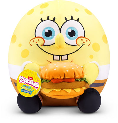 Snackles personnage sous licence Bob l'éponge en peluche 35 cm (Spongebob Squarepants) de zuru