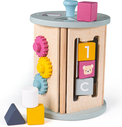 Bigjigs Rolling Activity Box et Share Ragasage du bois, 5dlg.