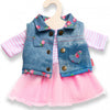 Robe de poupée avec Giletje, 28-35 cm