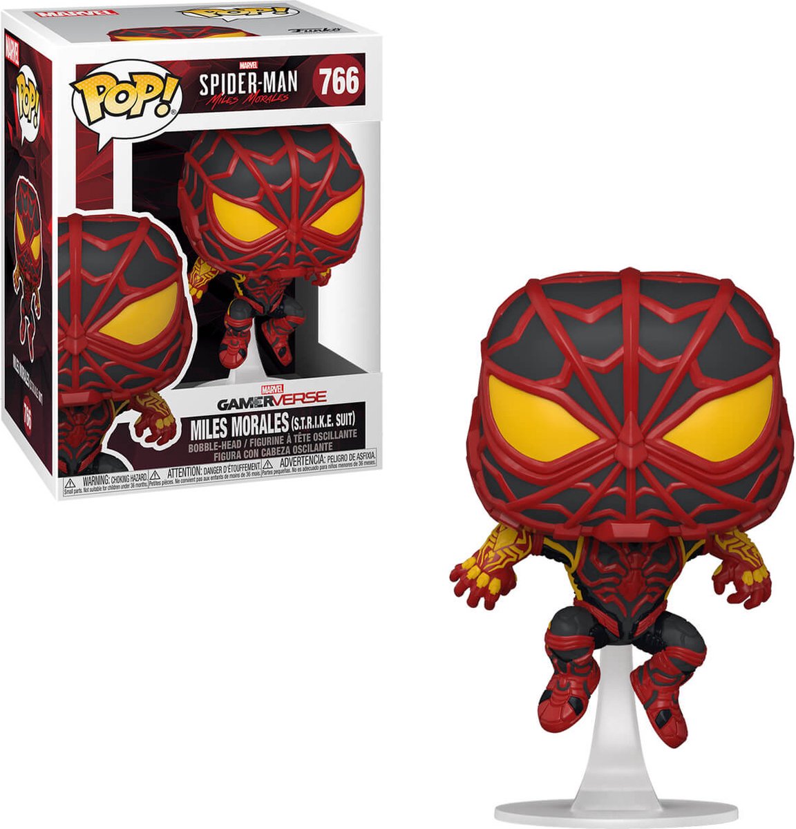 Funko-pop ! Marvel Spider-Man : Miles Moraux - Miles Moraux Strike. costume