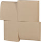 Déco murale Woood tide - aspect béton - sable - 86x86x11