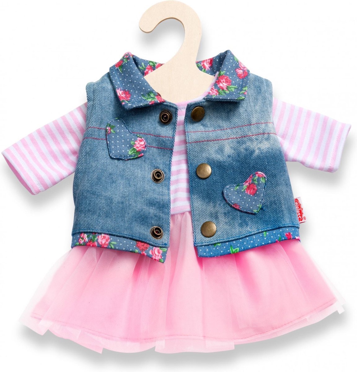 Robe de poupée Heless avec Giletje, 35-45 cm