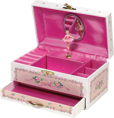 Coffret à bijoux sans marque avec ballerine - boîte à musique lac des cygnes - à partir de 3 ans