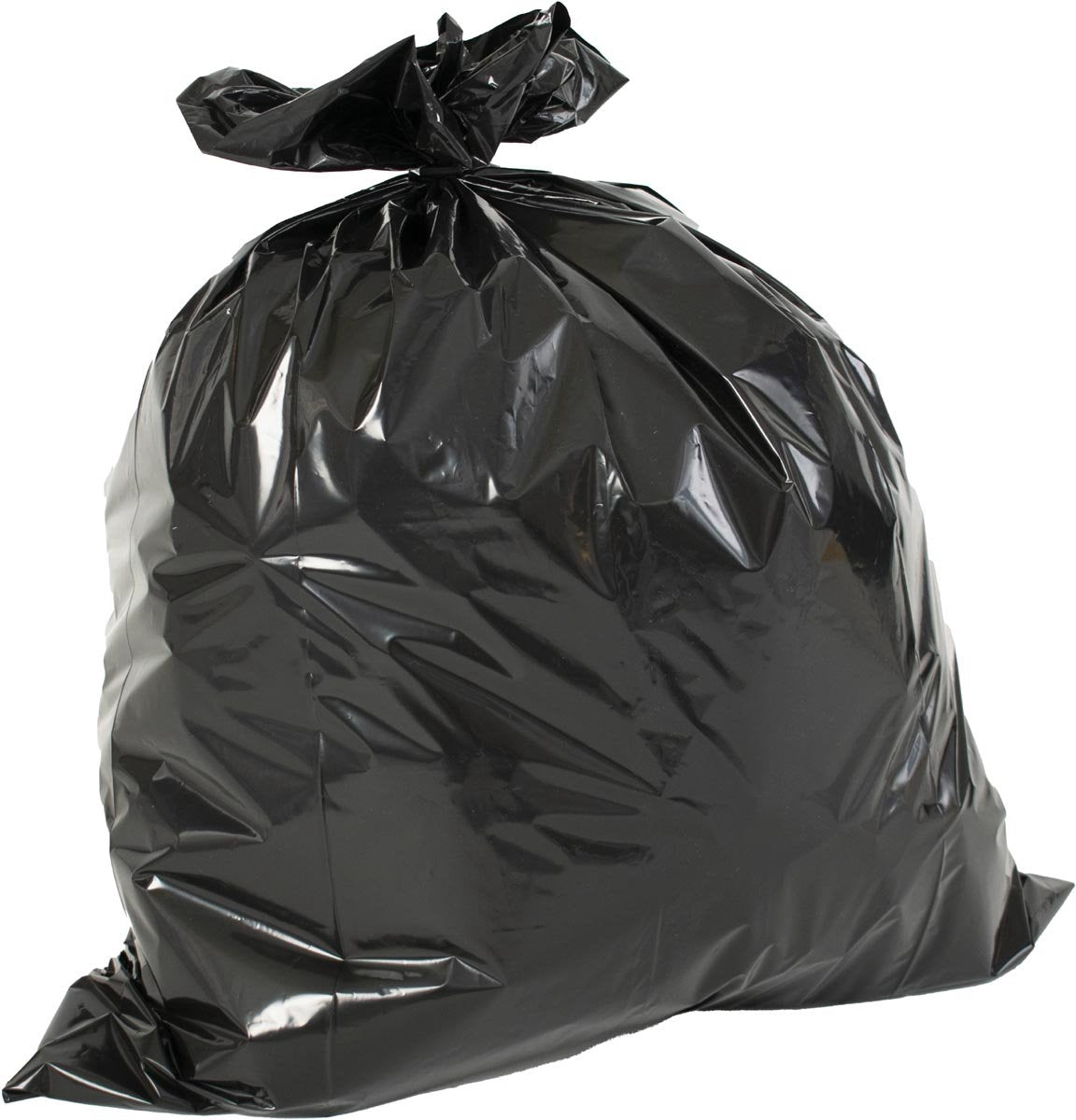 Sac poubelle en V ft 60 x 80 x 0,02 cm, noir, HDPE, 20 x rouleau de 20 pièces