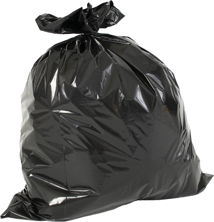 Sac poubelle en V ft 60 x 80 x 0,02 cm, noir, HDPE, 20 x rouleau de 20 pièces