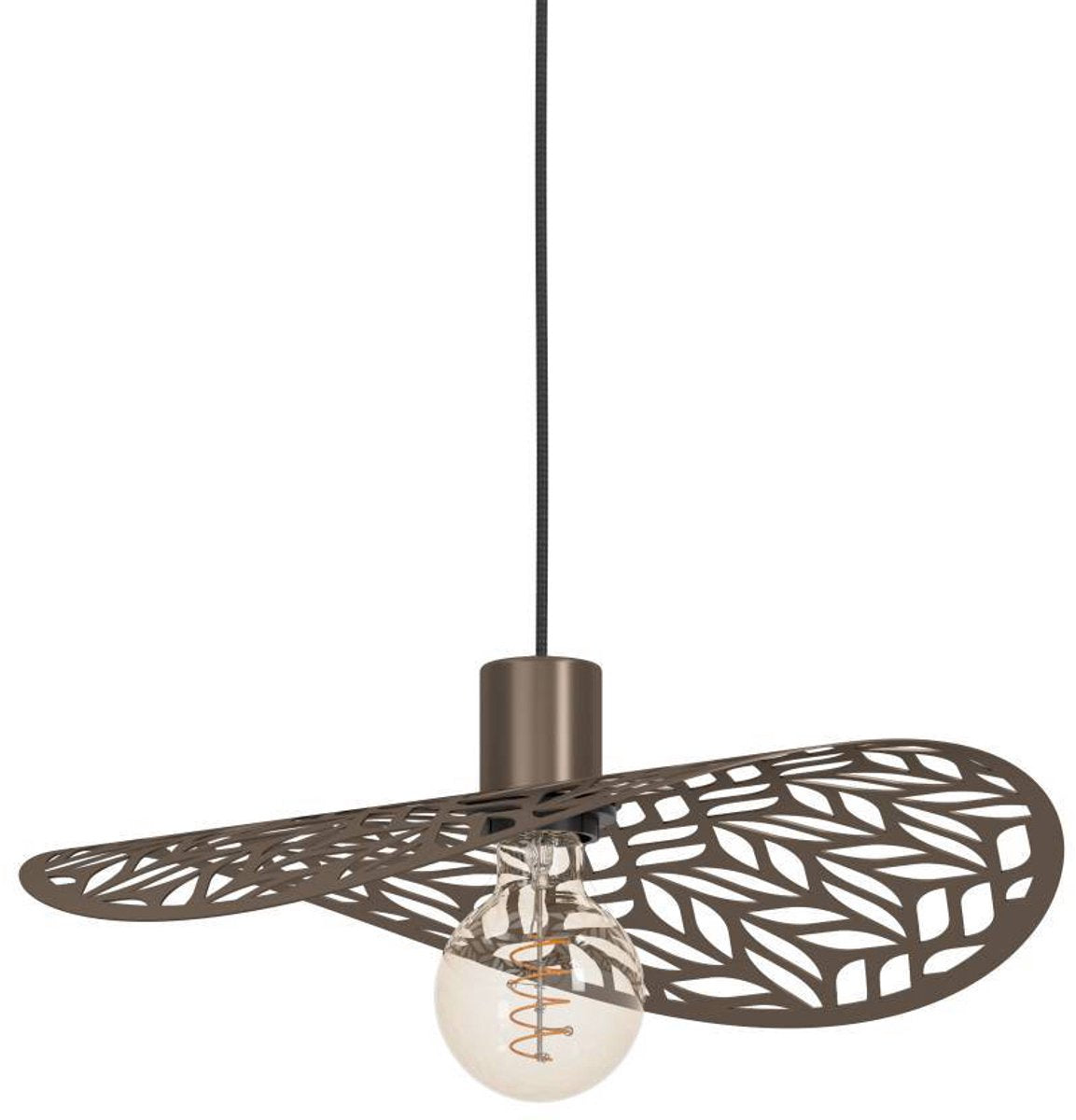 Lampe à suspension Eglo swaby - e27 - ø 40 cm - bronze