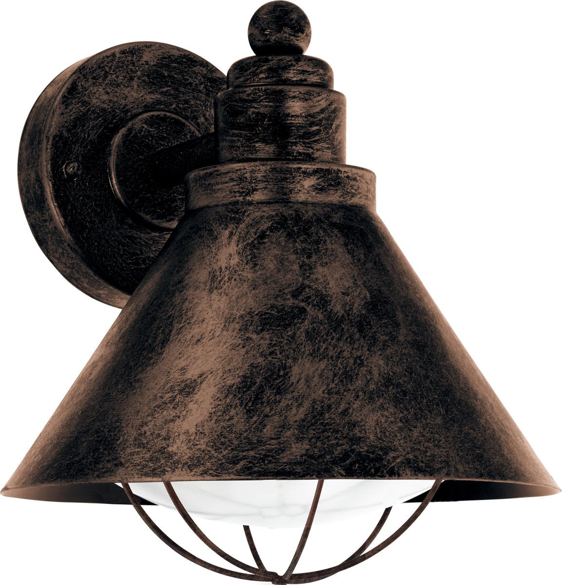 Eglo vintage barrosela - éclairage extérieur - applique - 1 lumière - couleur cuivre