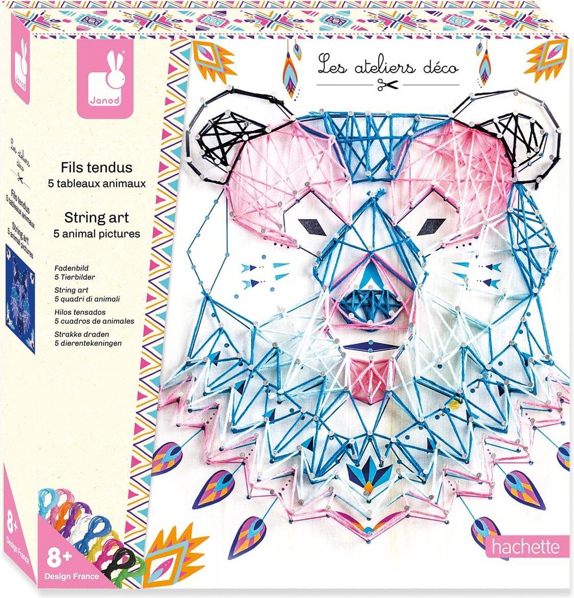 Janod - studio - déco corde à ongles - animaux