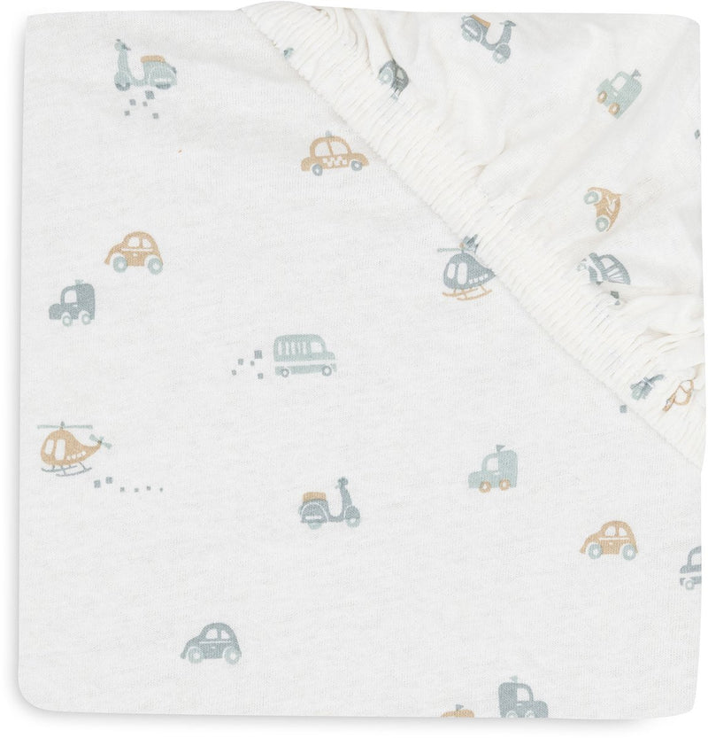 Jollein bébé - drap housse jersey 60x120cm - lit bébé - coton doux - en déplacement