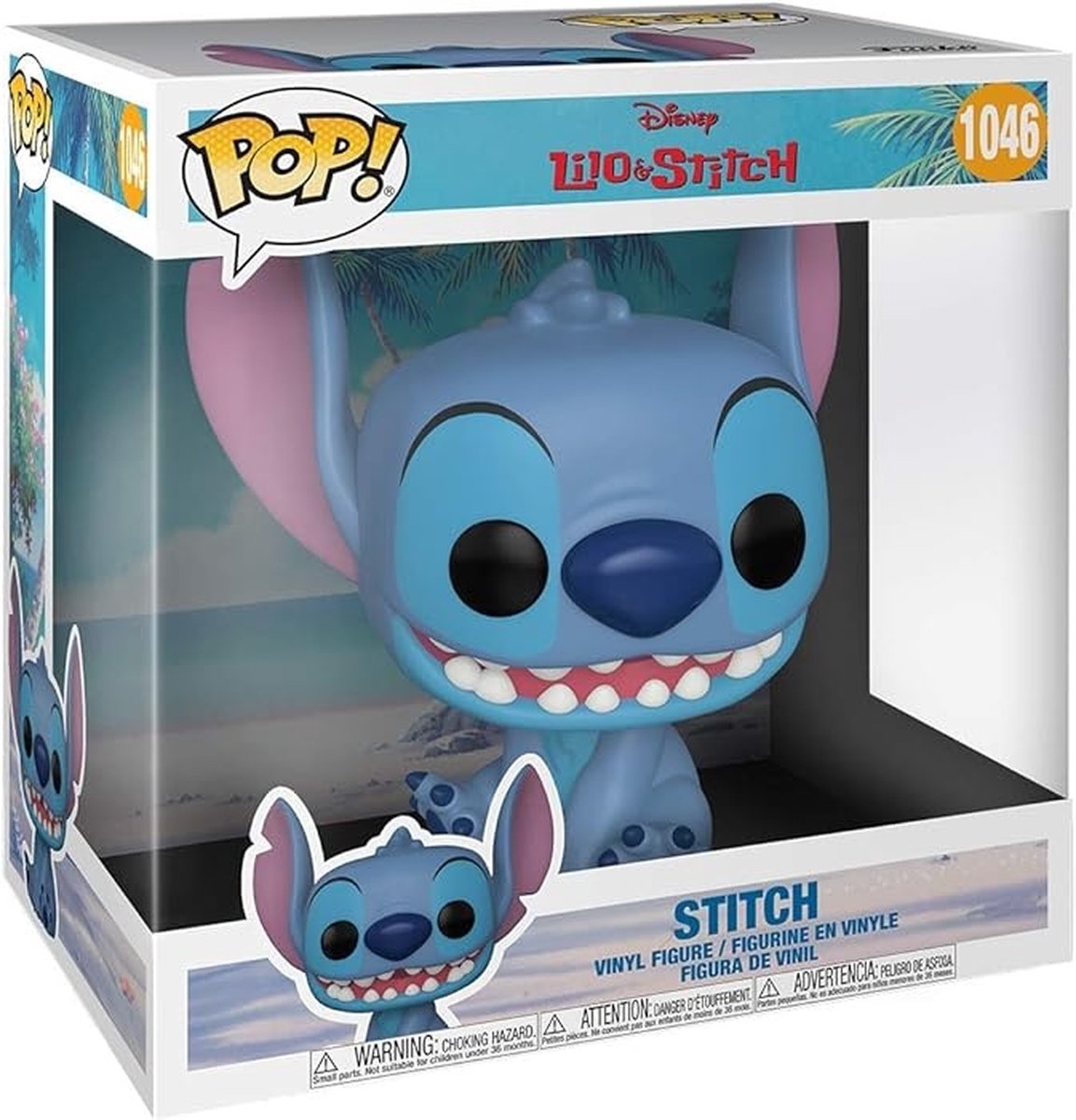 Funko pop jumbo disney : lilo stitch - stitch - pop #1046