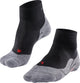Falke tk5 chaussettes de marche courtes anti-ampoules en laine fine matière fonctionnelle femme noir - taille 39-40