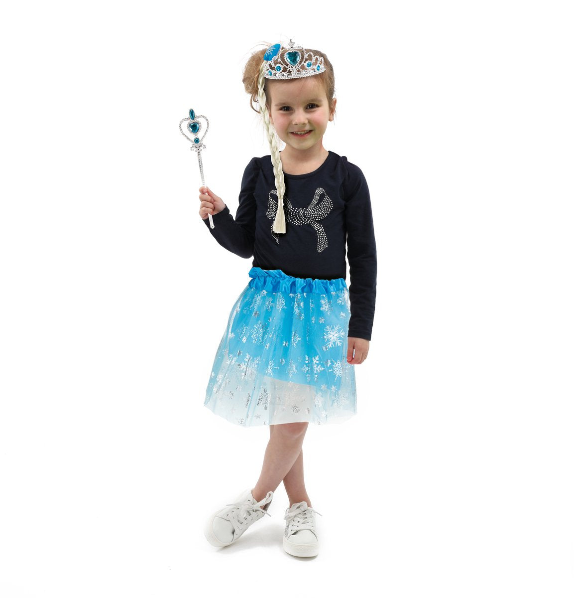 TOI-TOYS ICE avec tutu, diadème et princesse staf