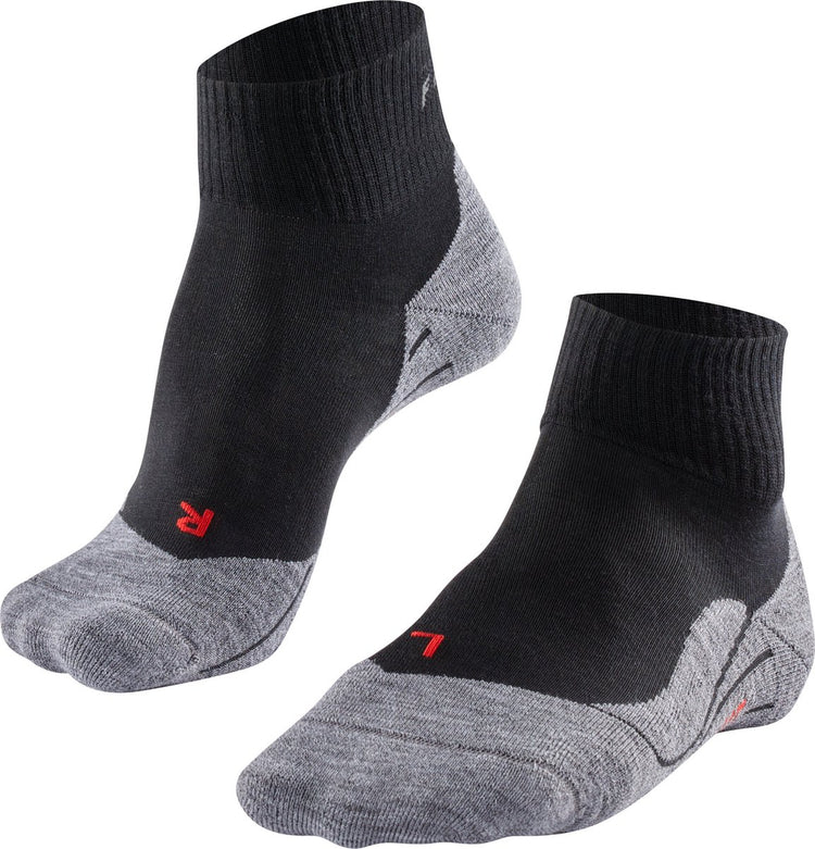 Falke tk5 chaussettes de marche courtes anti-ampoules en laine fine matière fonctionnelle femme noir - taille 35-36