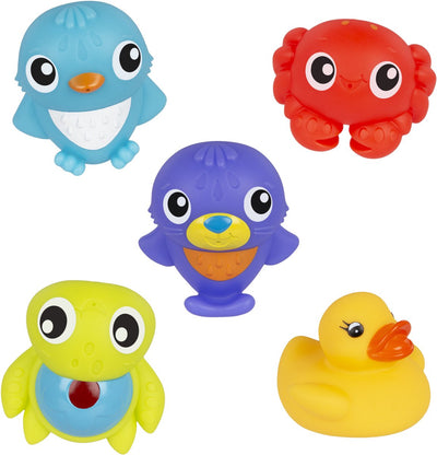 Jouets de bain Playgro - gicleurs sous la mer - jouets de bain - lot de 5 pièces - jouets bébé - jouets 1 an - jouets bébé - jouets de bain - jouets de bain - jouets de bain bébé