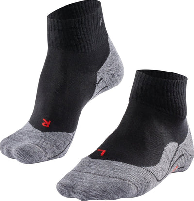 Falke tk5 chaussettes de marche courtes anti-ampoules en laine fine matière fonctionnelle femme noir - taille 41-42