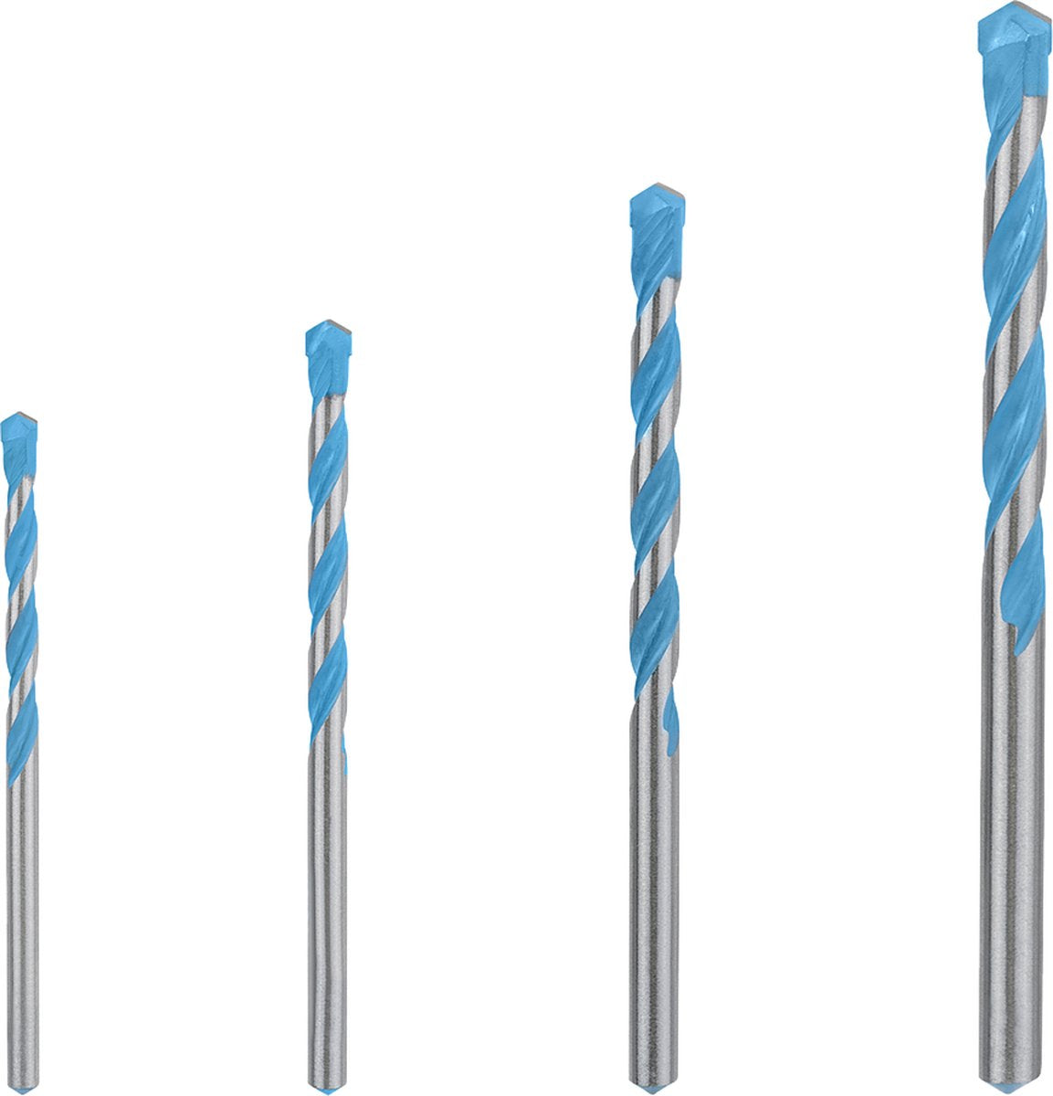 Jeu de 4 forets universels Bosch : 4 mm, 5 mm, 6 mm, 8 mm
