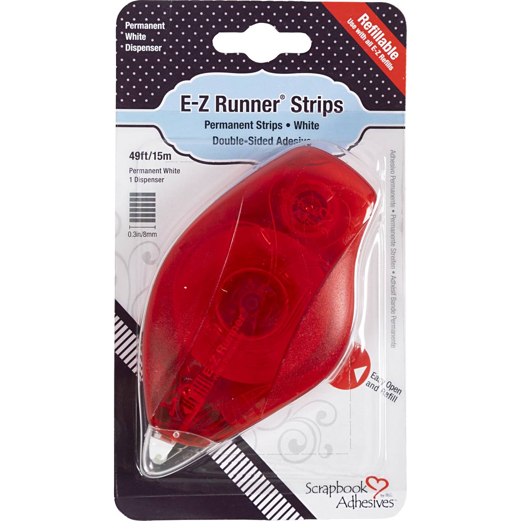 E-Z Runner®, bandes dessinées, permanentes, b: 8 mm, 15 m 1 rouleau