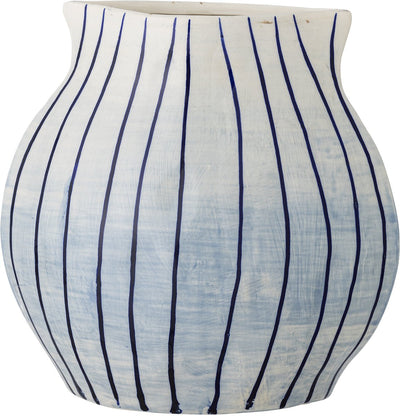 Vase Esra Bloomingville - bleu - faïence