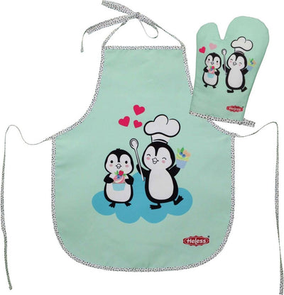 HELSS a réglé le tablier pour enfants et le pingouin de l'Ovenwant