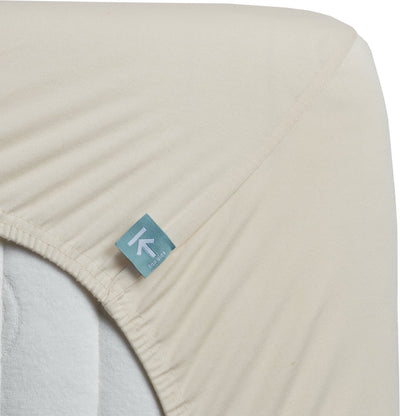 Beddinghouse - jersey stretch - surmatelas fendu - drap-housse - 200x220 cm - naturel