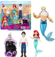 Mattel Disney Princess Ariel personnage serti de 4 petites poupées