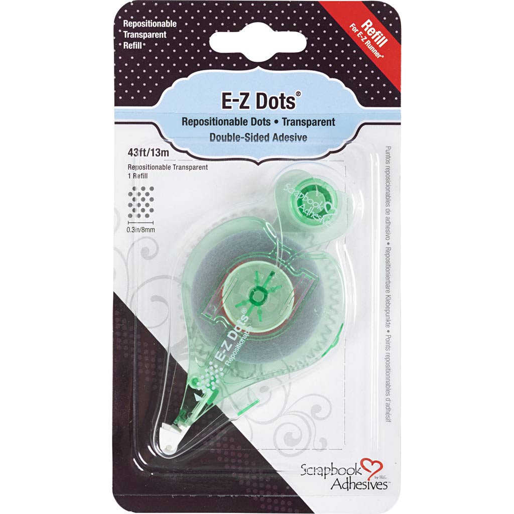 E-Z Runner®-Refill, points, non permanent, B: 8 mm, 15 m 1 rouleau