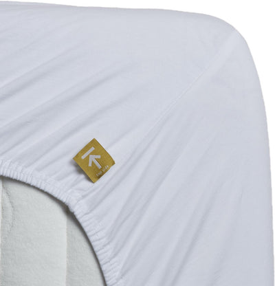 Jersey Beddinghouse - drap-housse - 70 80x200 220 - blanc