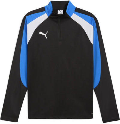Haut de sport Puma Individualliga 1 4 Zip Top pour homme - noir-blanc-ultra bleu