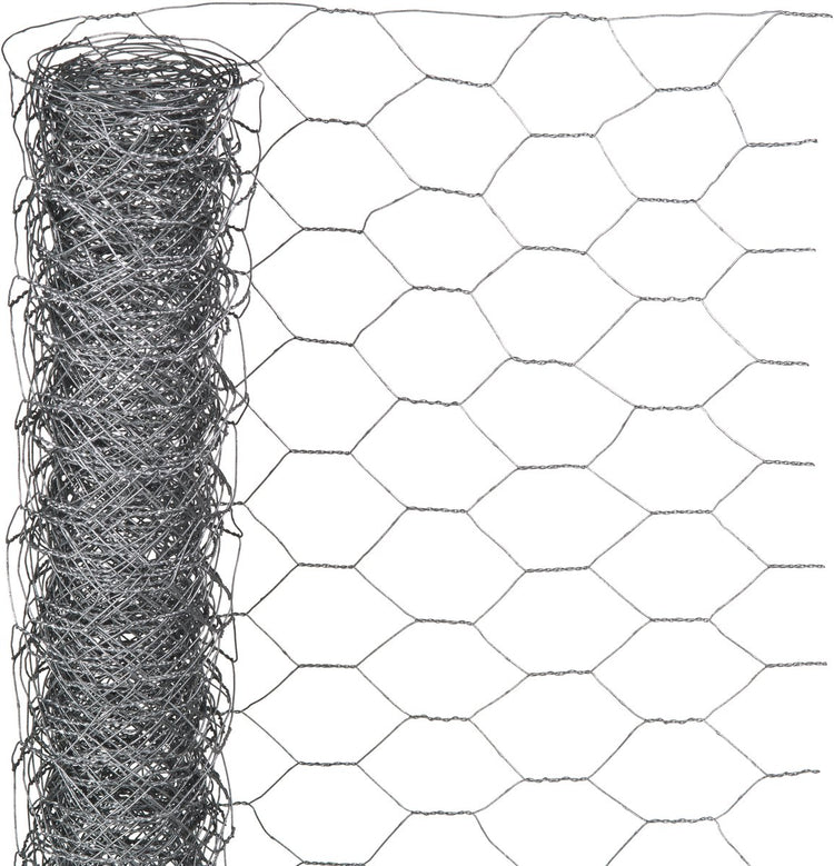 Nature - maille en acier galvanisé - 5 x 1,5m - gris - maille 13mm