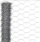 Nature - maille en acier galvanisé - 5 x 1,5m - gris - maille 13mm