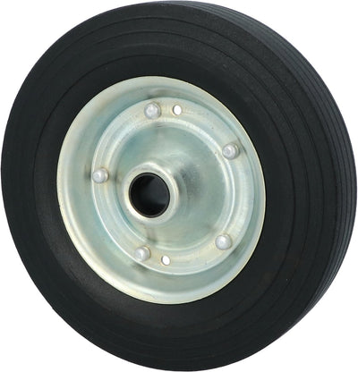 Roue de secours Carpoint pour roue avant (ean 8711293053773) - jante en métal et roue en caoutchouc plein - roue 200x50mm - capacité de charge de 150kg