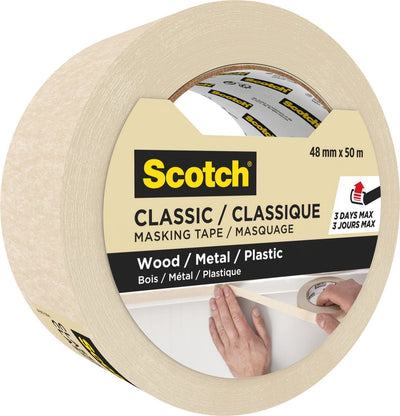 Ruban de masquage Scotch classique 48mmx50m beige
