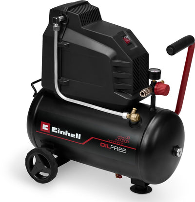 Compresseur électrique Einhell tc-ac 190 24 8 i or - 1500 w - 8 bar - réservoir 24 l - capacité d'aspiration : 190 l min - sans huile