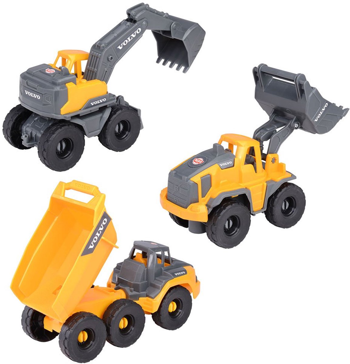 Dickie Volvo Construction Travail Véhicules Speelset, 3dlg.