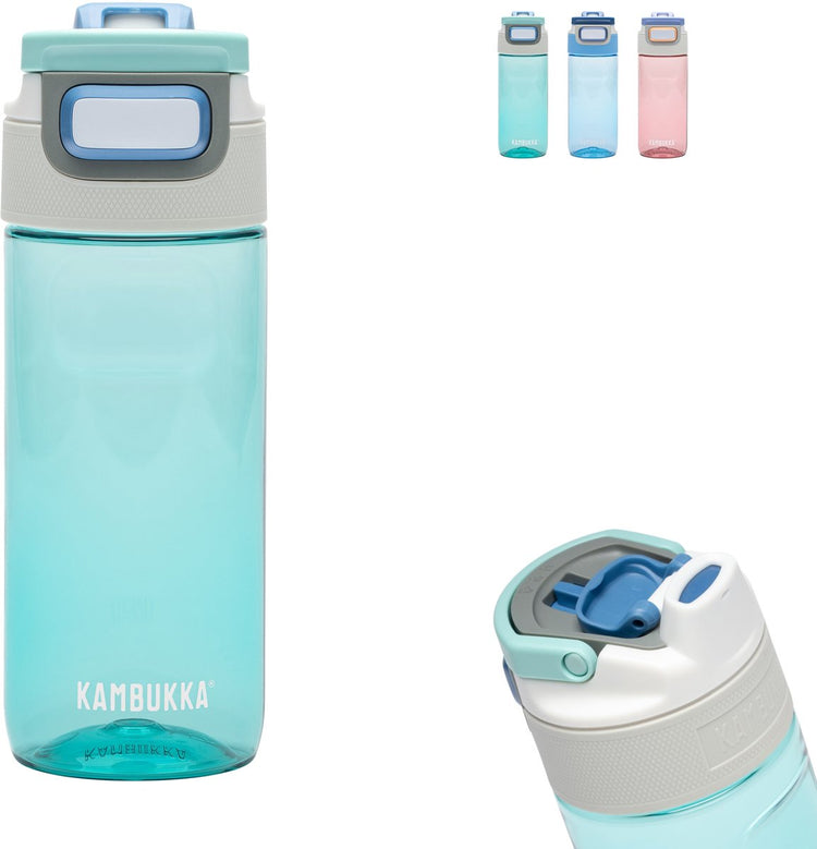 Gourde Kambukka Elton 500 ml - vert glacier avec couvercle 3 en 1 et nettoyage facile