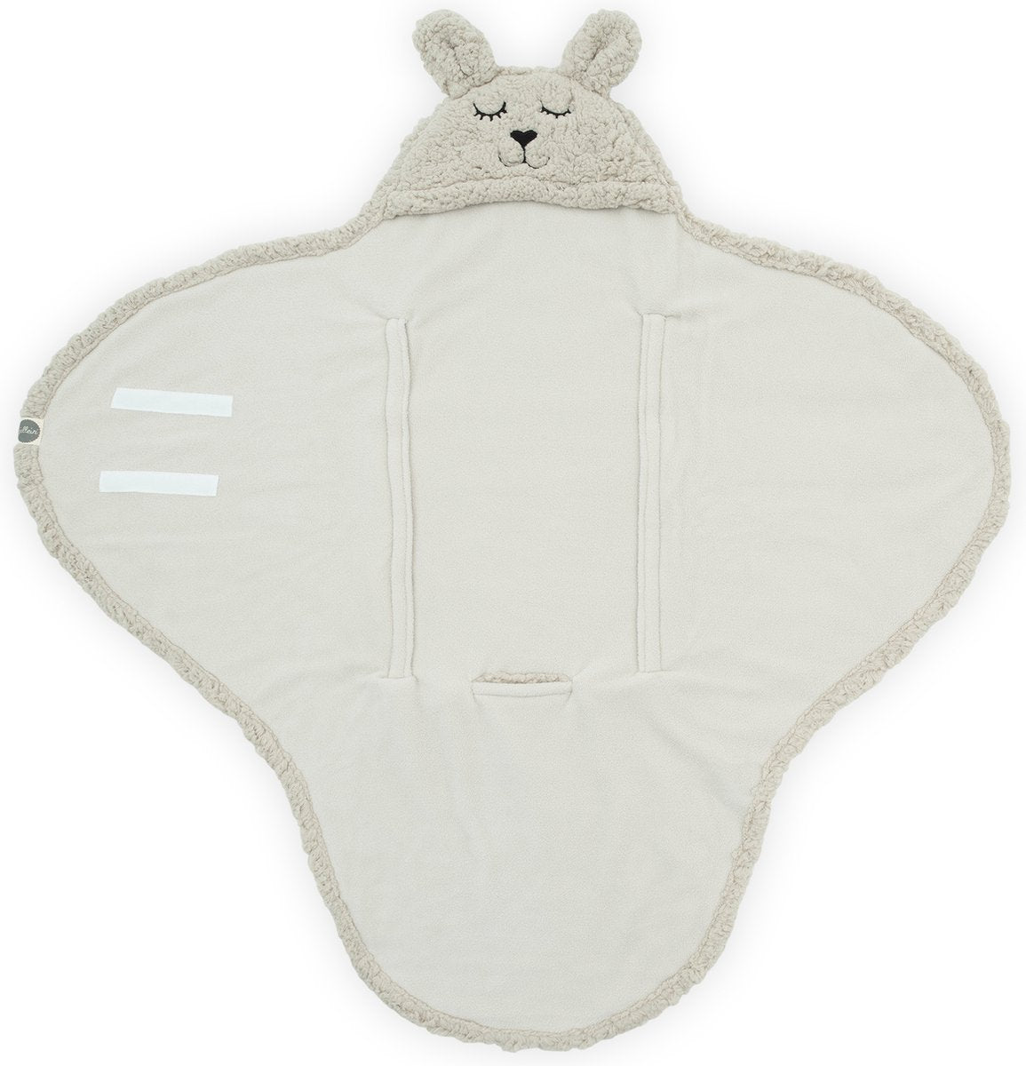 Jollein couverture d'écharpe bébé - lapin - nougat - 100x105cm