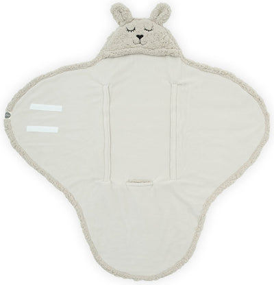 Jollein couverture d'écharpe bébé - lapin - nougat - 100x105cm