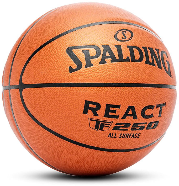 Ballon de basket Spalding React TF-250 taille 7 - intérieur extérieur