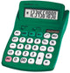 Calculatrice de poche Lexibook verte à 10 chiffres finition caoutchouc
