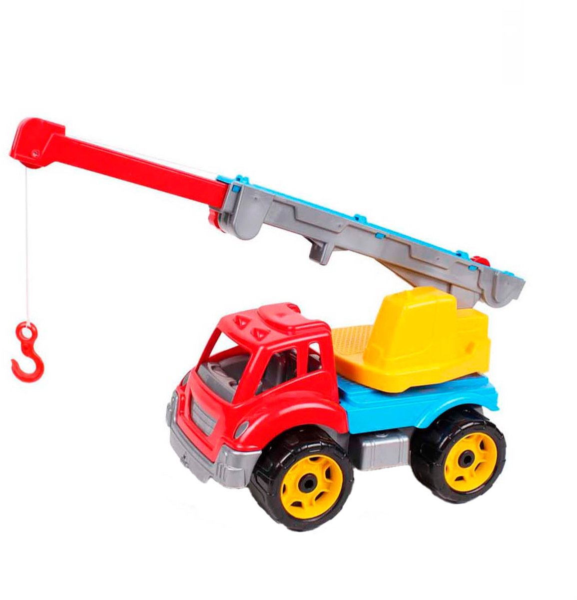 Sun Fun Crane Truck jaune rouge, 36x20x21cm
