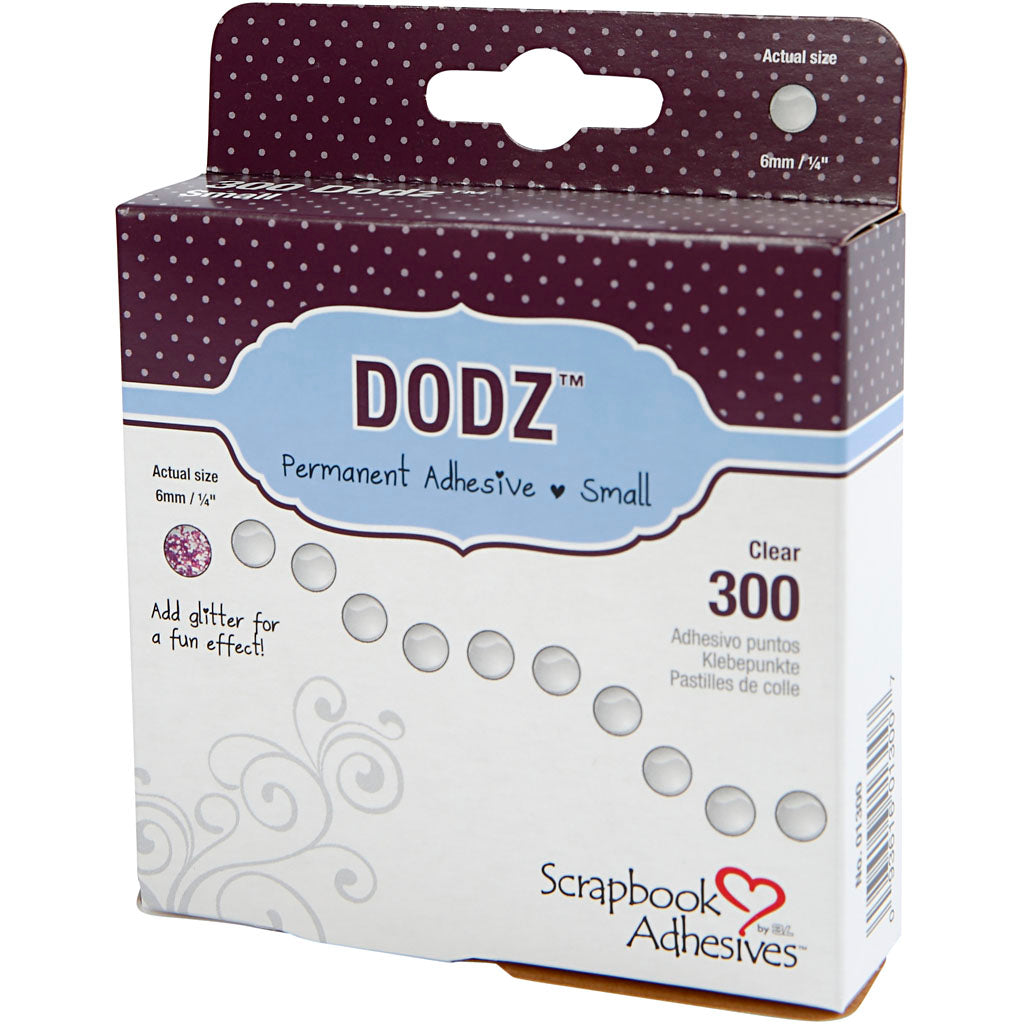 Dodz auto-adhésifs points, D 6 mm, épaisseur 0,5 mm, 300 pièces 1 boîte