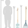 Outils de jardin en bois à petit pied, 4dlg.