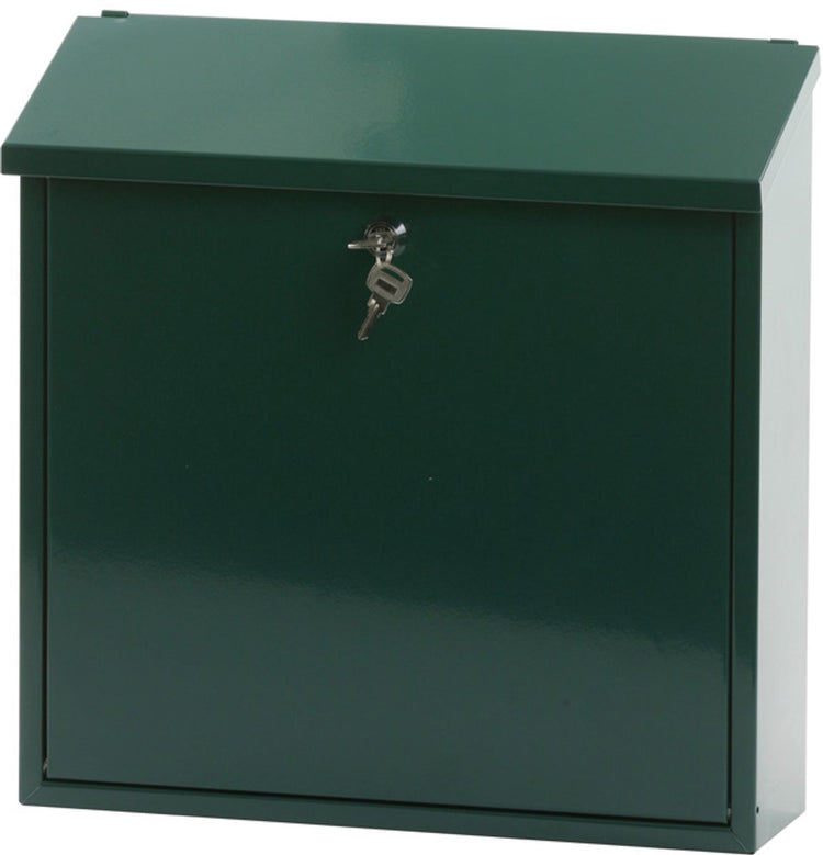 V-part - boîte aux lettres murale malagan - acier galvanisé peint par poudrage - vert - boîte aux lettres