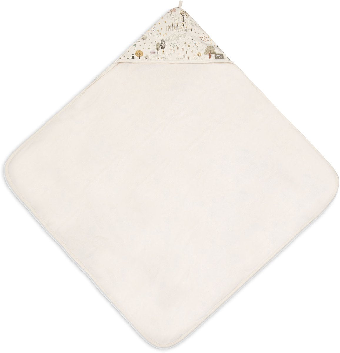 Cape de bain Jollein bébé - 100% coton éponge - 75x75 cm - tiny park