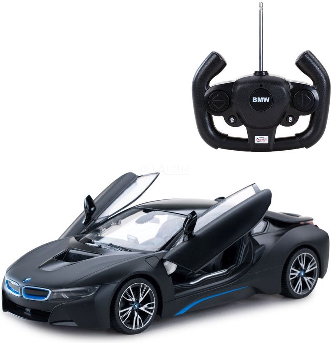 Rastar BMW i8 noir mat 1:14 r c