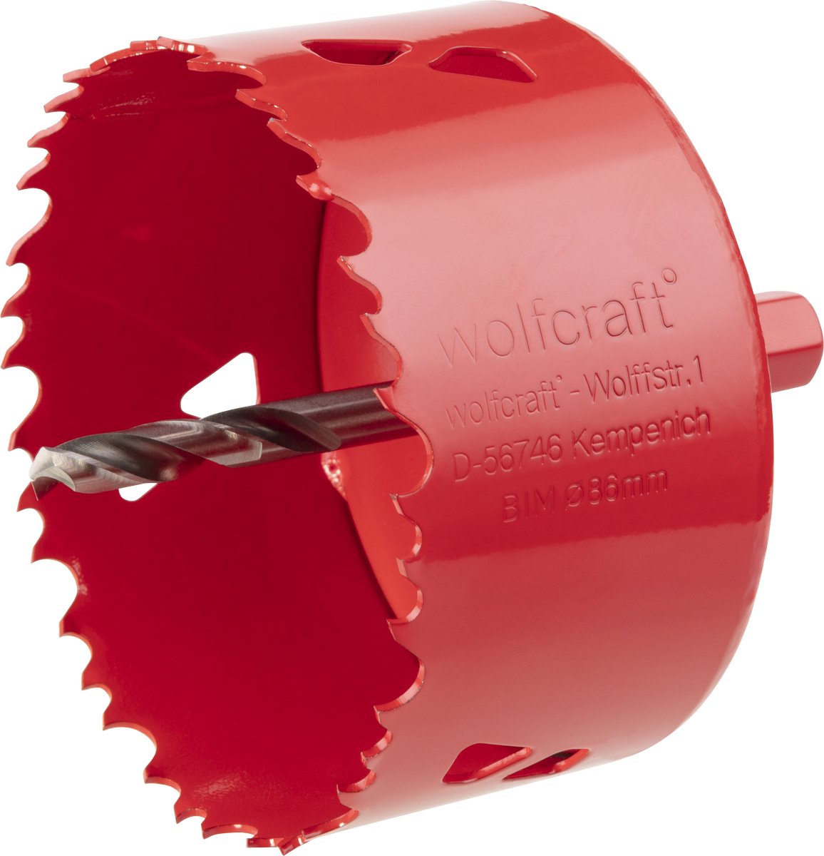 Wolfcraft - scie cloche 86 mm - foret bim 86 mm - 5486000