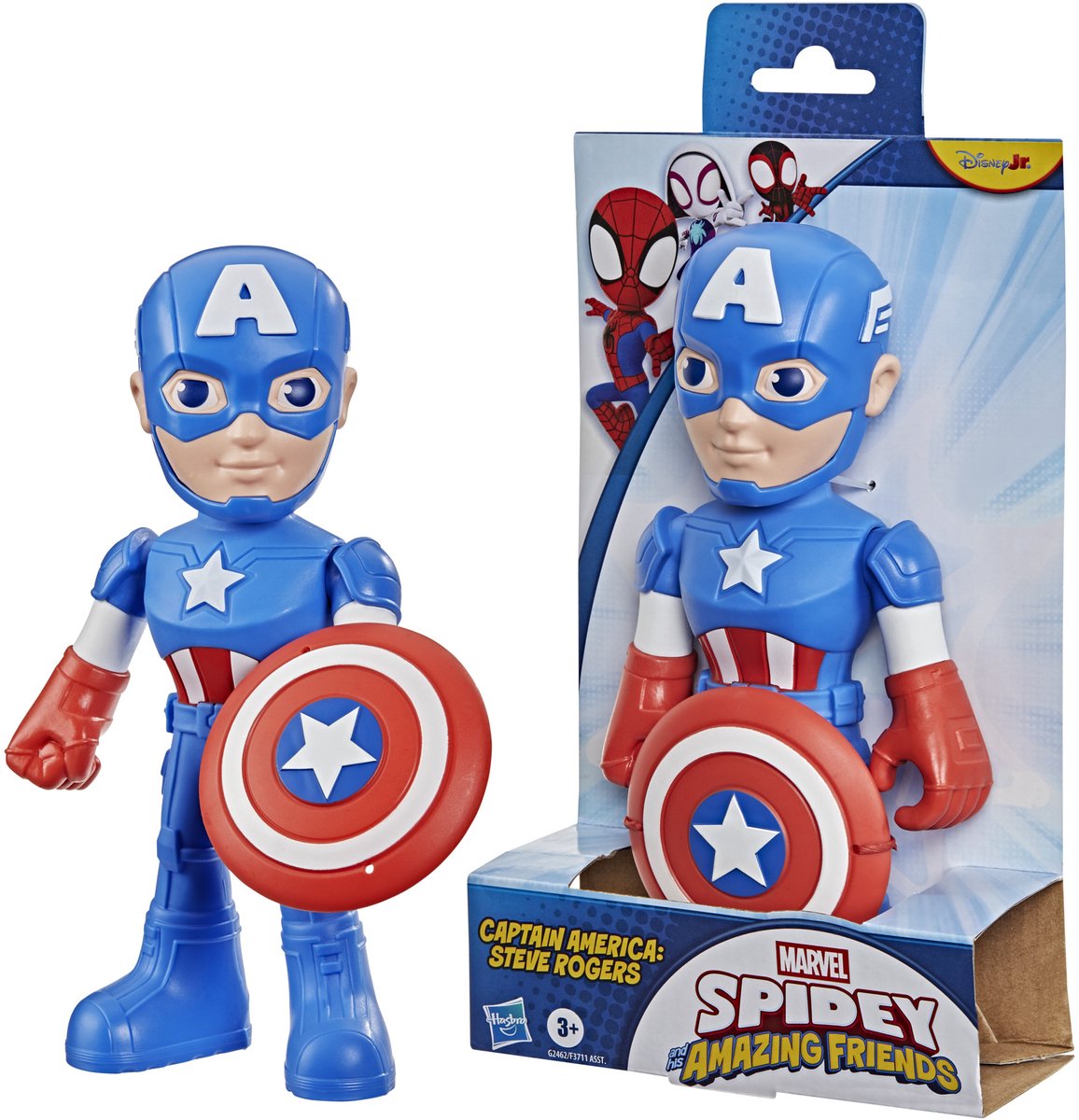 Marvel Spidey et ses incroyables amis Captain America - figurine 23cm