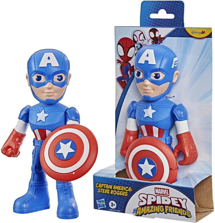 Marvel Spidey et ses incroyables amis Captain America - figurine 23cm