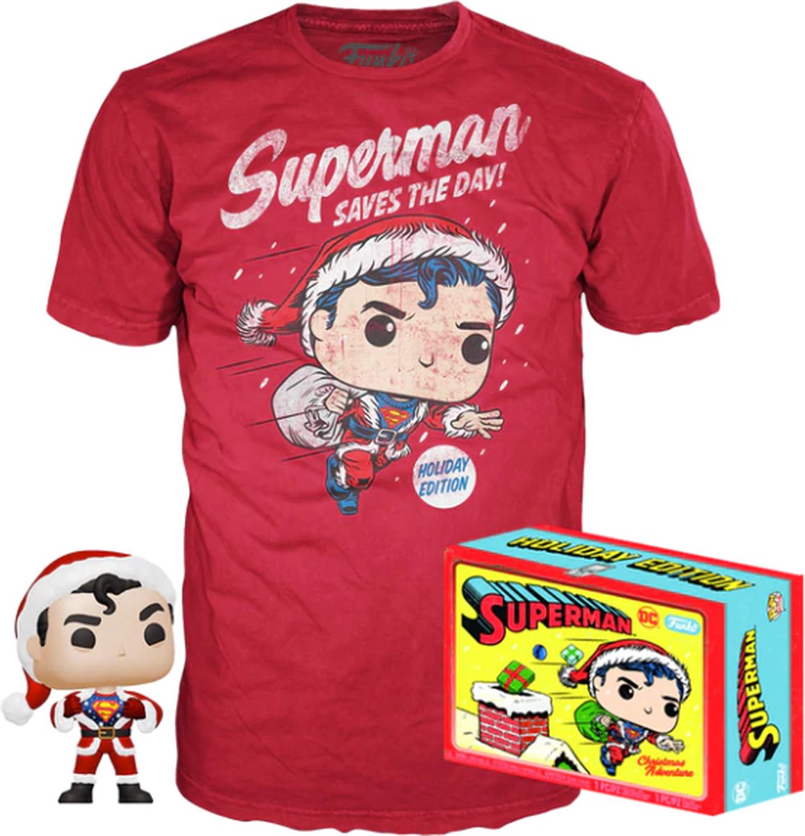 Funko-pop ! tees - superman - #353 - super héros dc